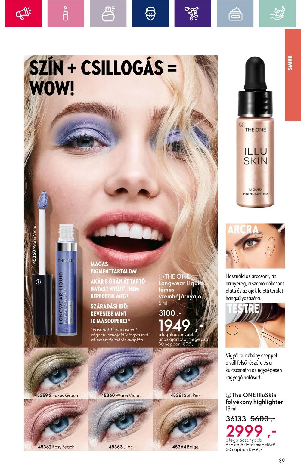 Oriflame akciós újság 03.26–04.15 – 39. oldal