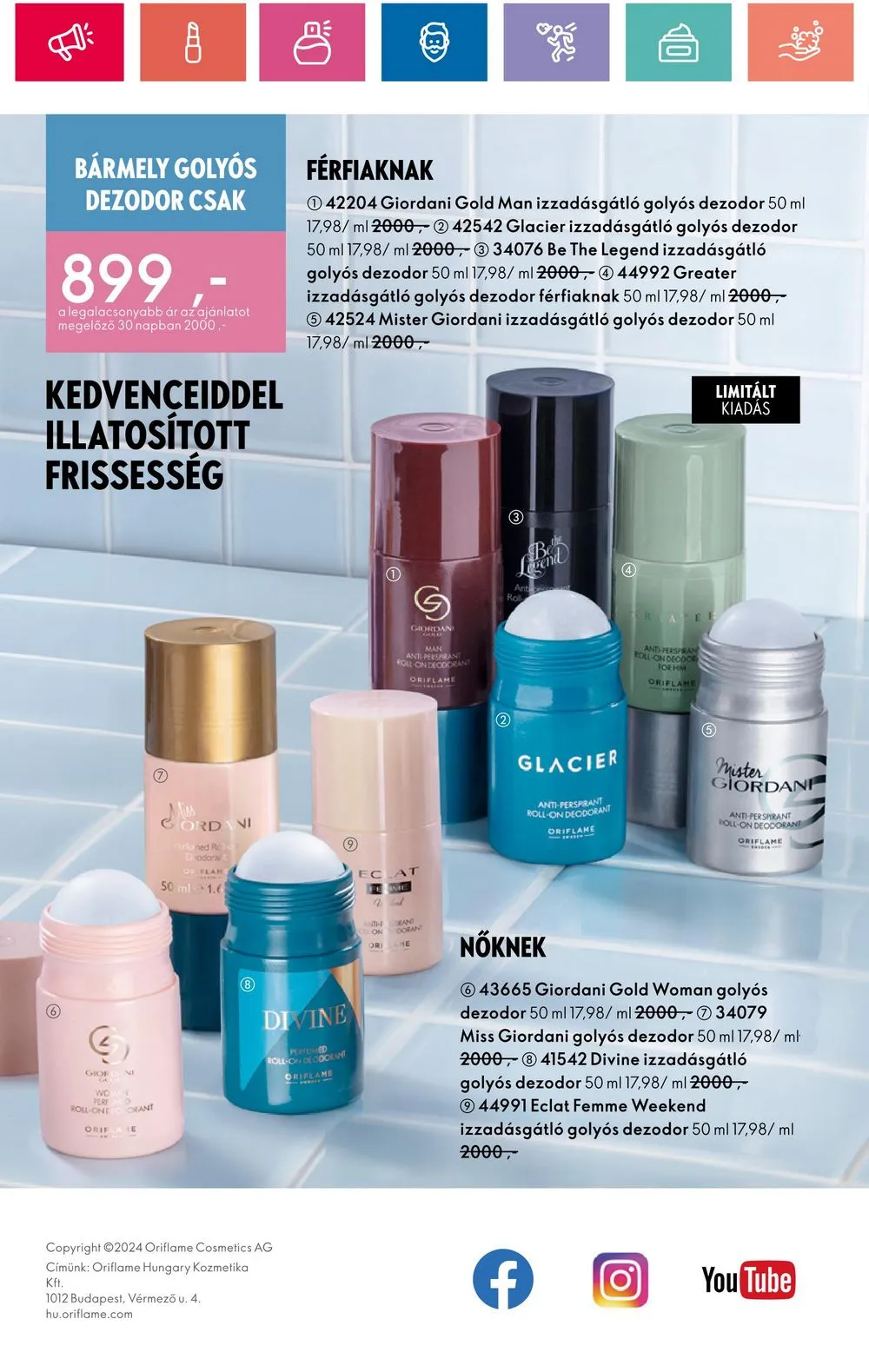Oriflame akciós újság 05.28–06.17 – 166. oldal
