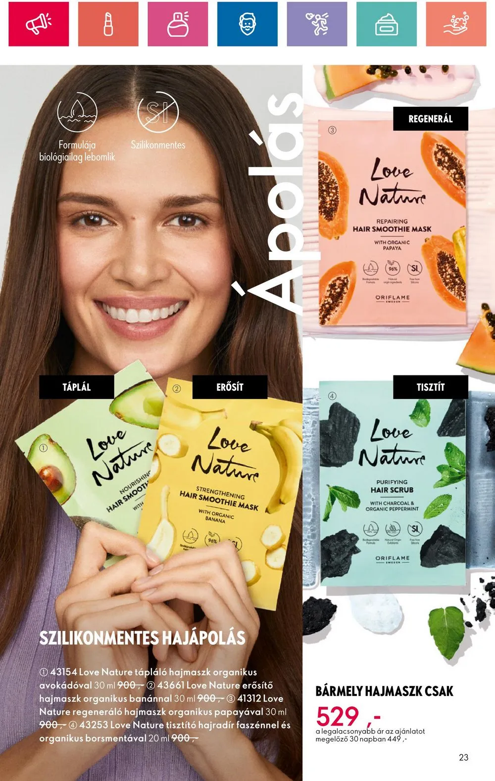 Oriflame akciós újság 05.28–06.17 – 23. oldal