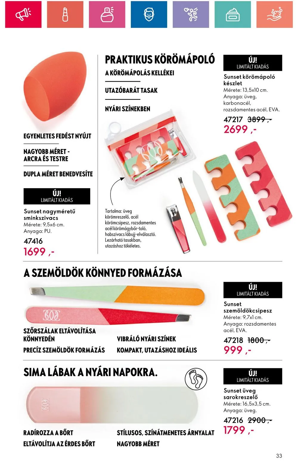 Oriflame akciós újság 05.28–06.17 – 33. oldal