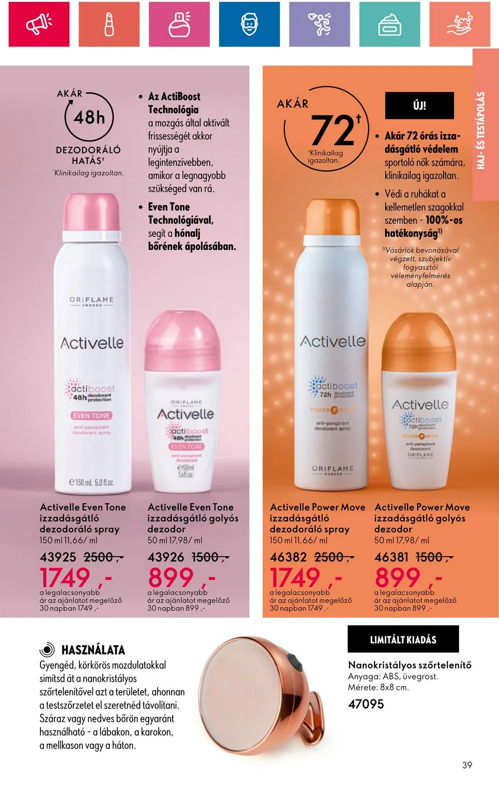 Oriflame akciós újság 05.28–06.17 – 39. oldal