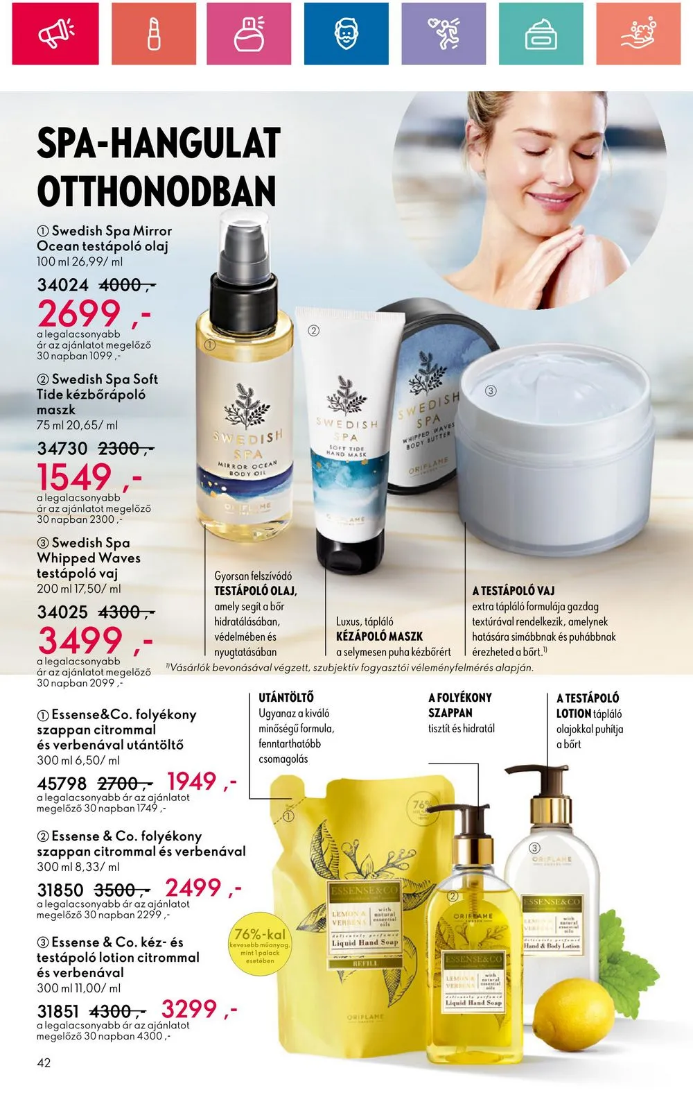 Oriflame akciós újság 05.28–06.17 – 42. oldal