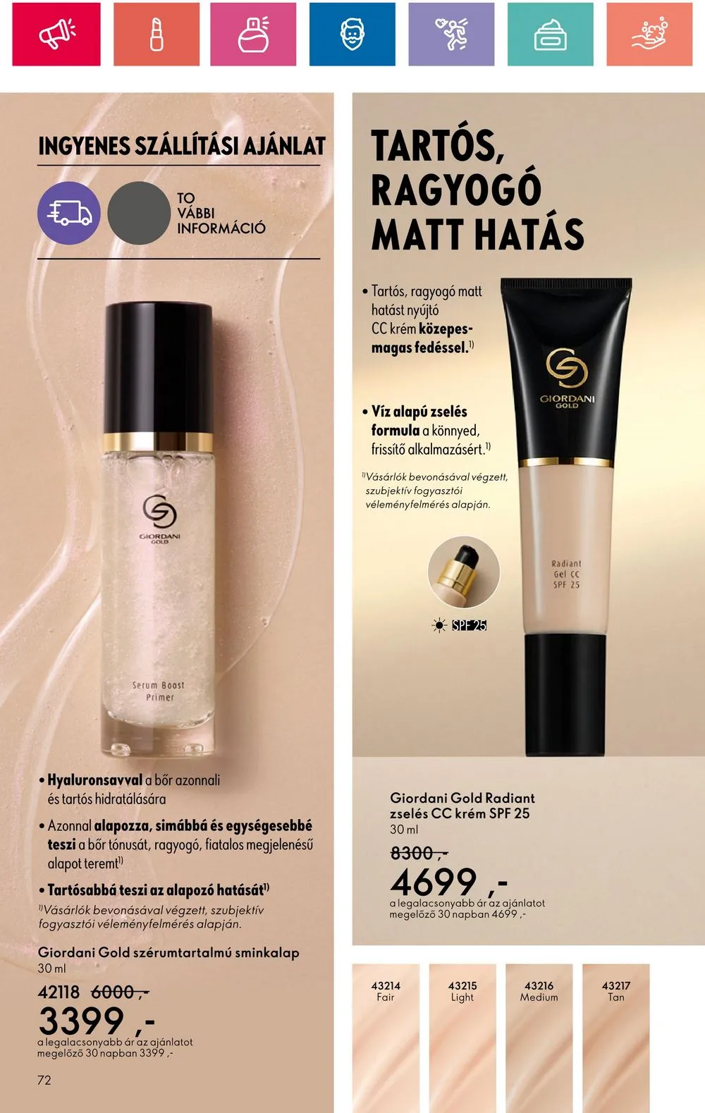 Oriflame akciós újság 05.28–06.17 – 72. oldal