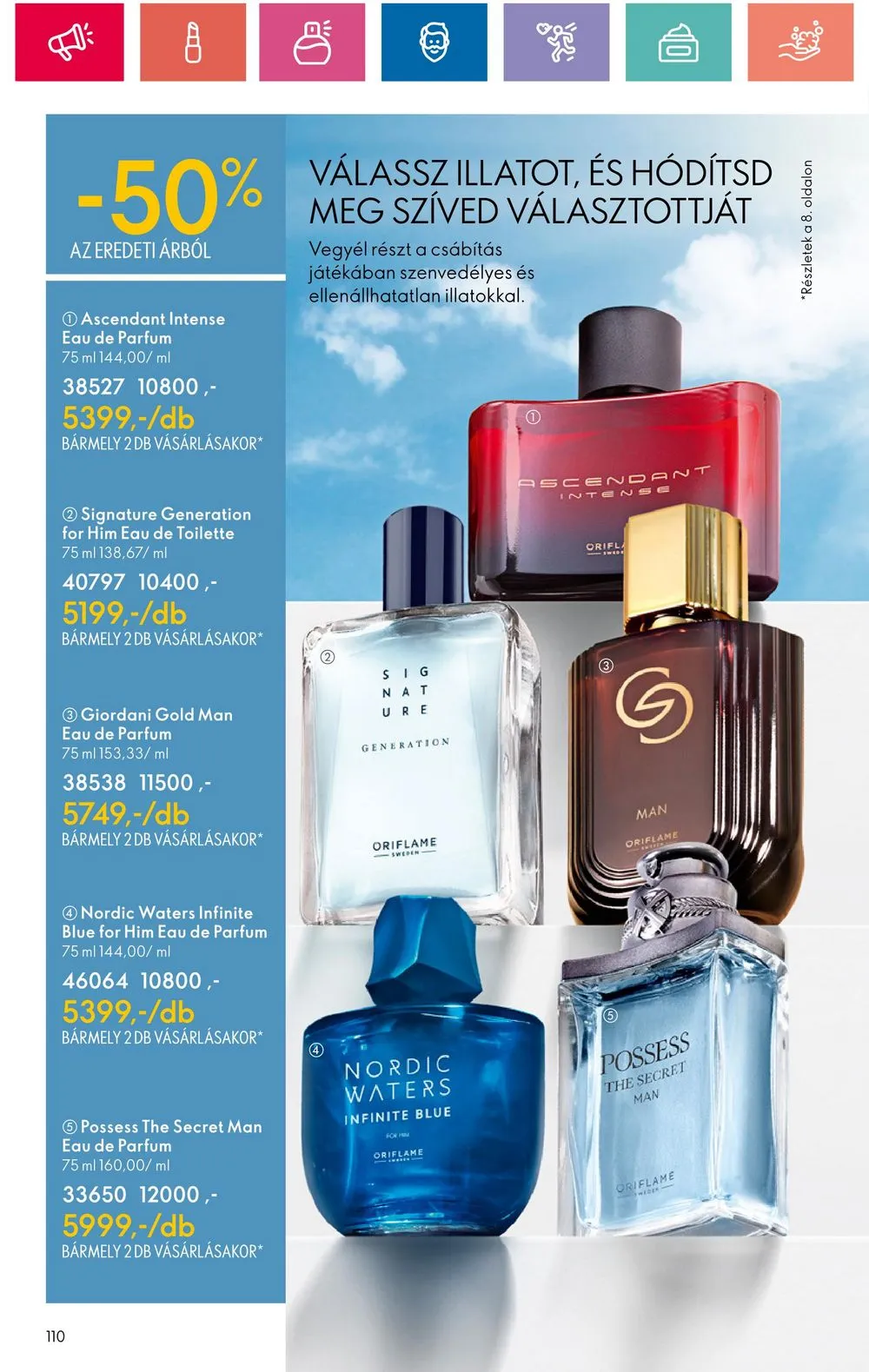 Oriflame akciós újság 06.18–07.08 – 110. oldal
