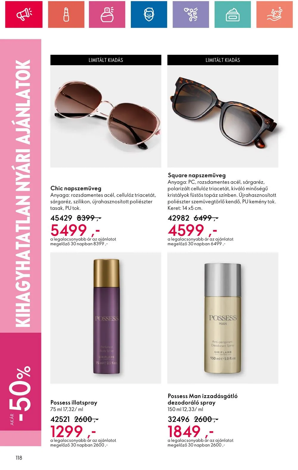 Oriflame akciós újság 06.18–07.08 – 118. oldal