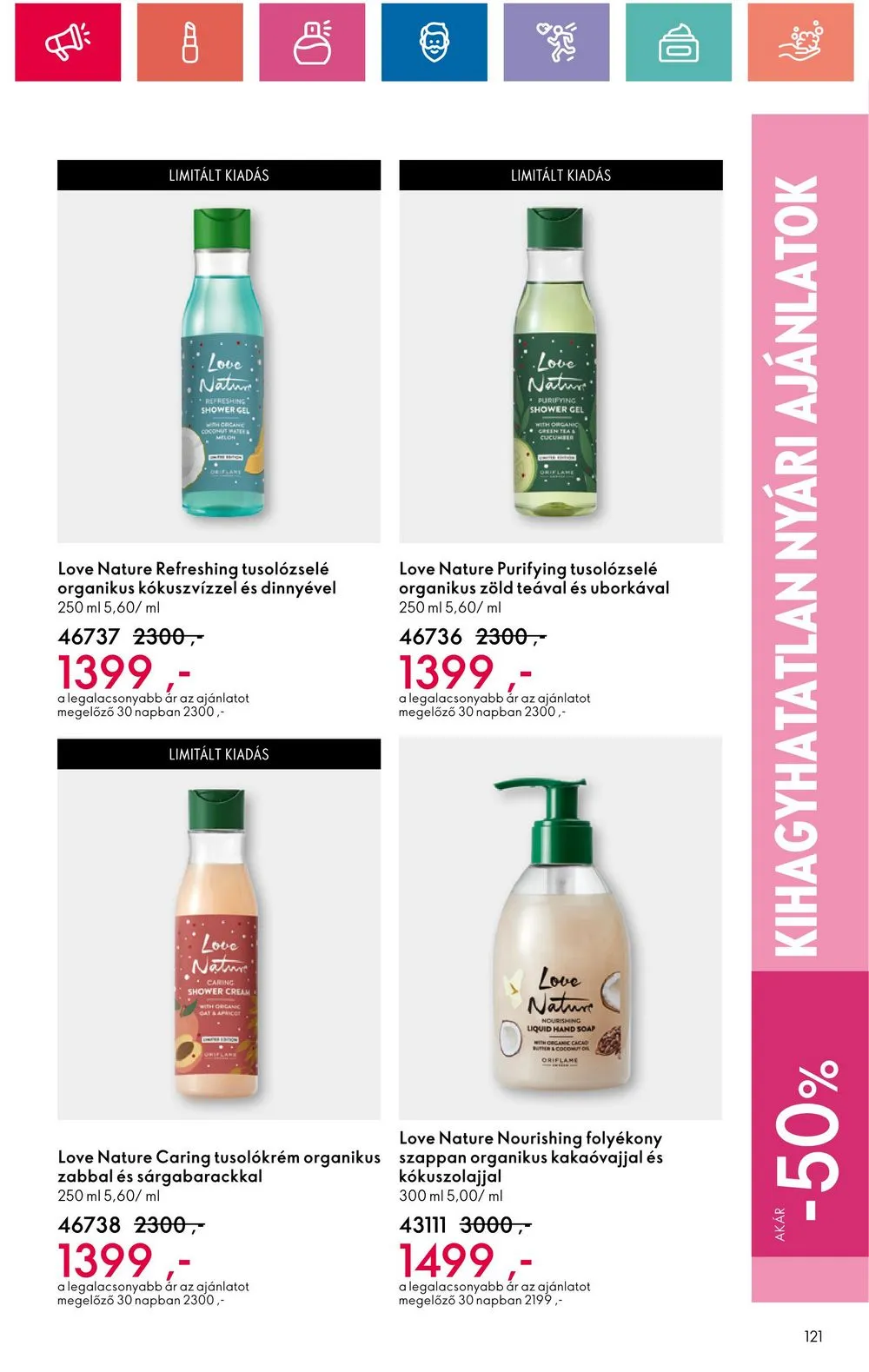 Oriflame akciós újság 06.18–07.08 – 121. oldal