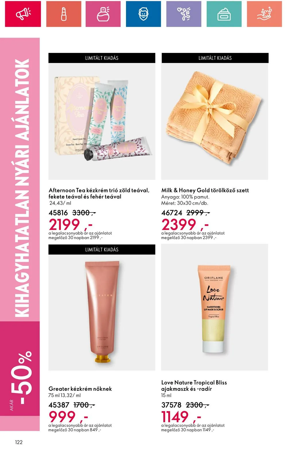 Oriflame akciós újság 06.18–07.08 – 122. oldal