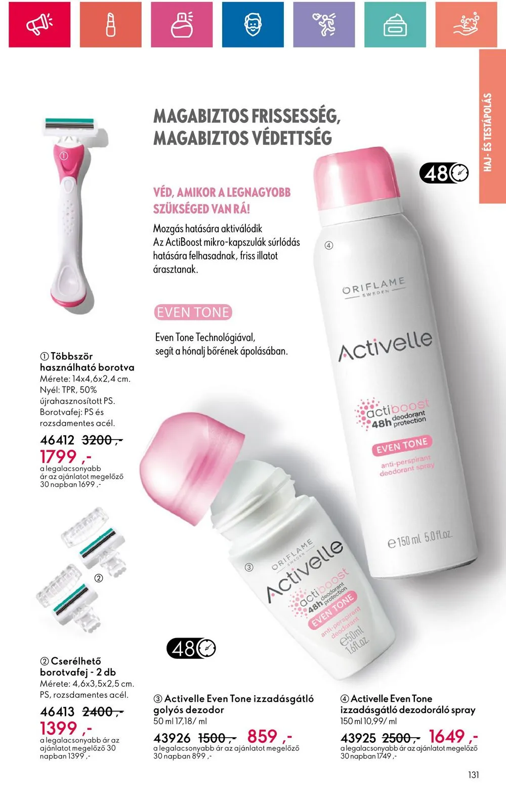Oriflame akciós újság 06.18–07.08 – 131. oldal