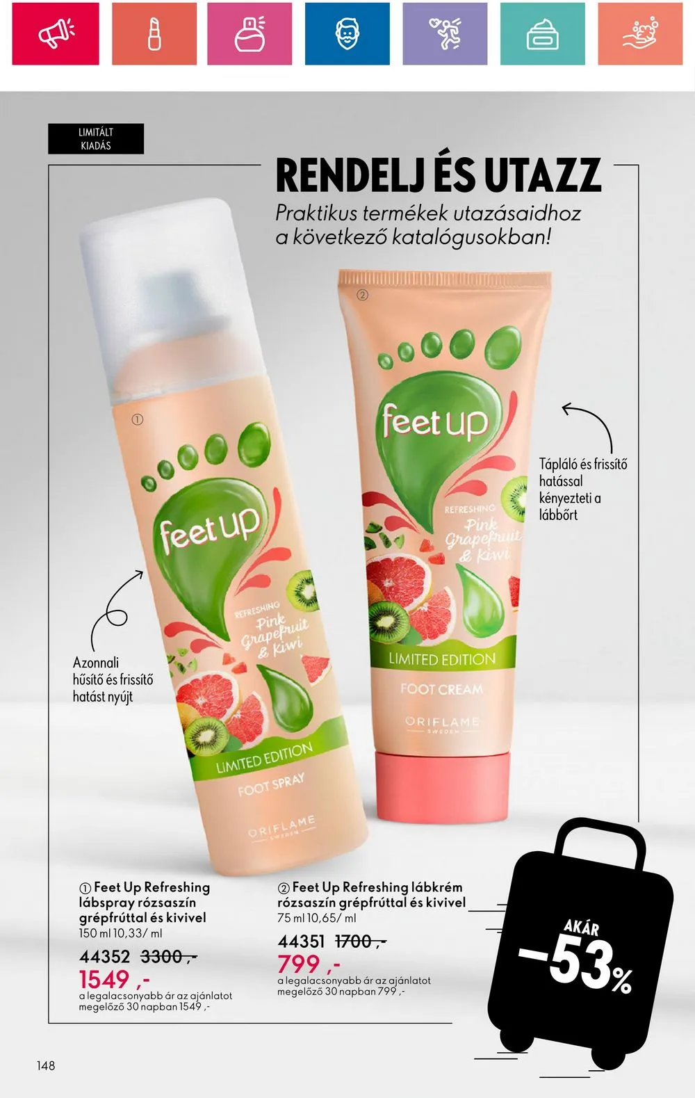 Oriflame akciós újság 06.18–07.08 – 148. oldal