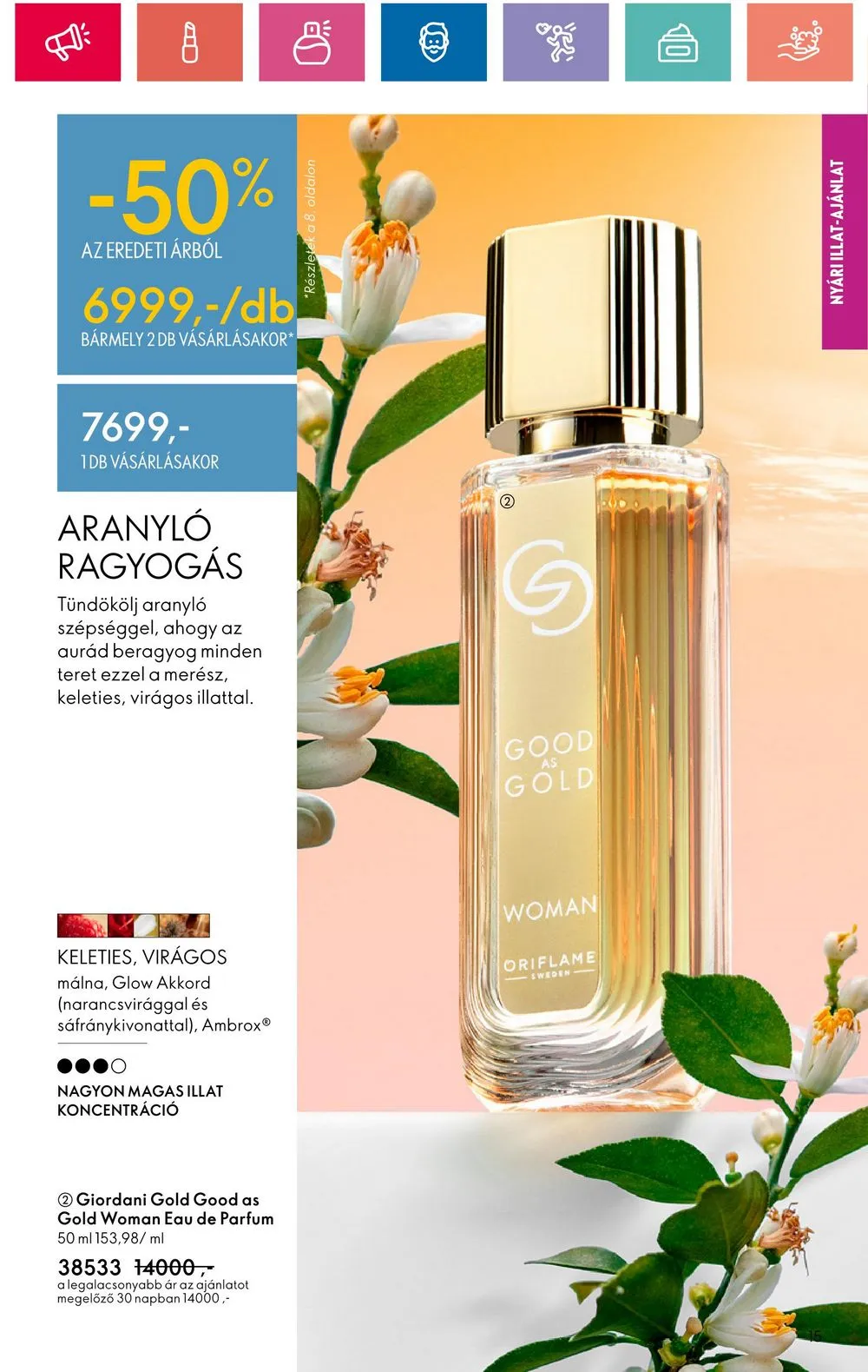Oriflame akciós újság 06.18–07.08 – 15. oldal