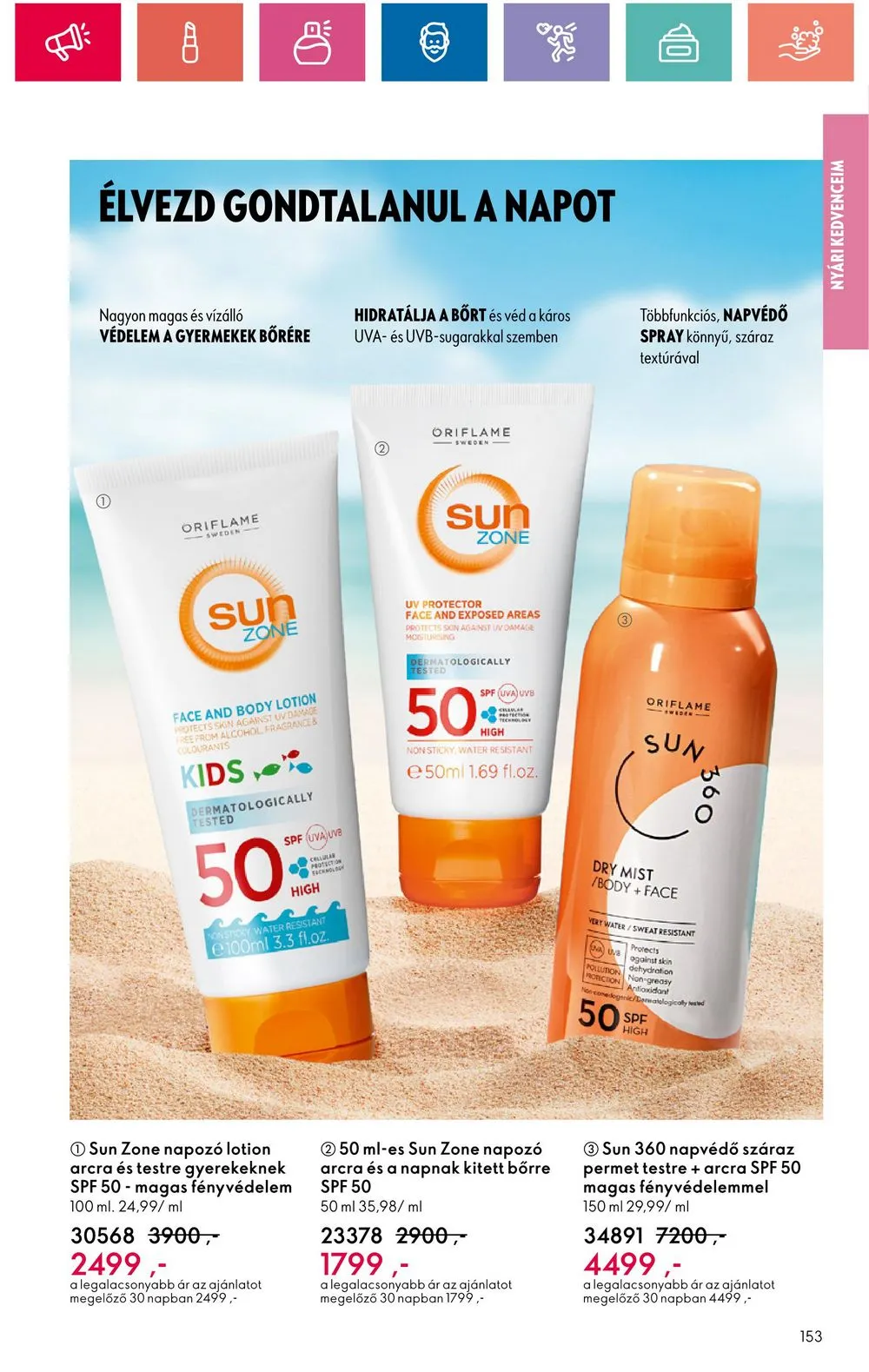 Oriflame akciós újság 06.18–07.08 – 153. oldal