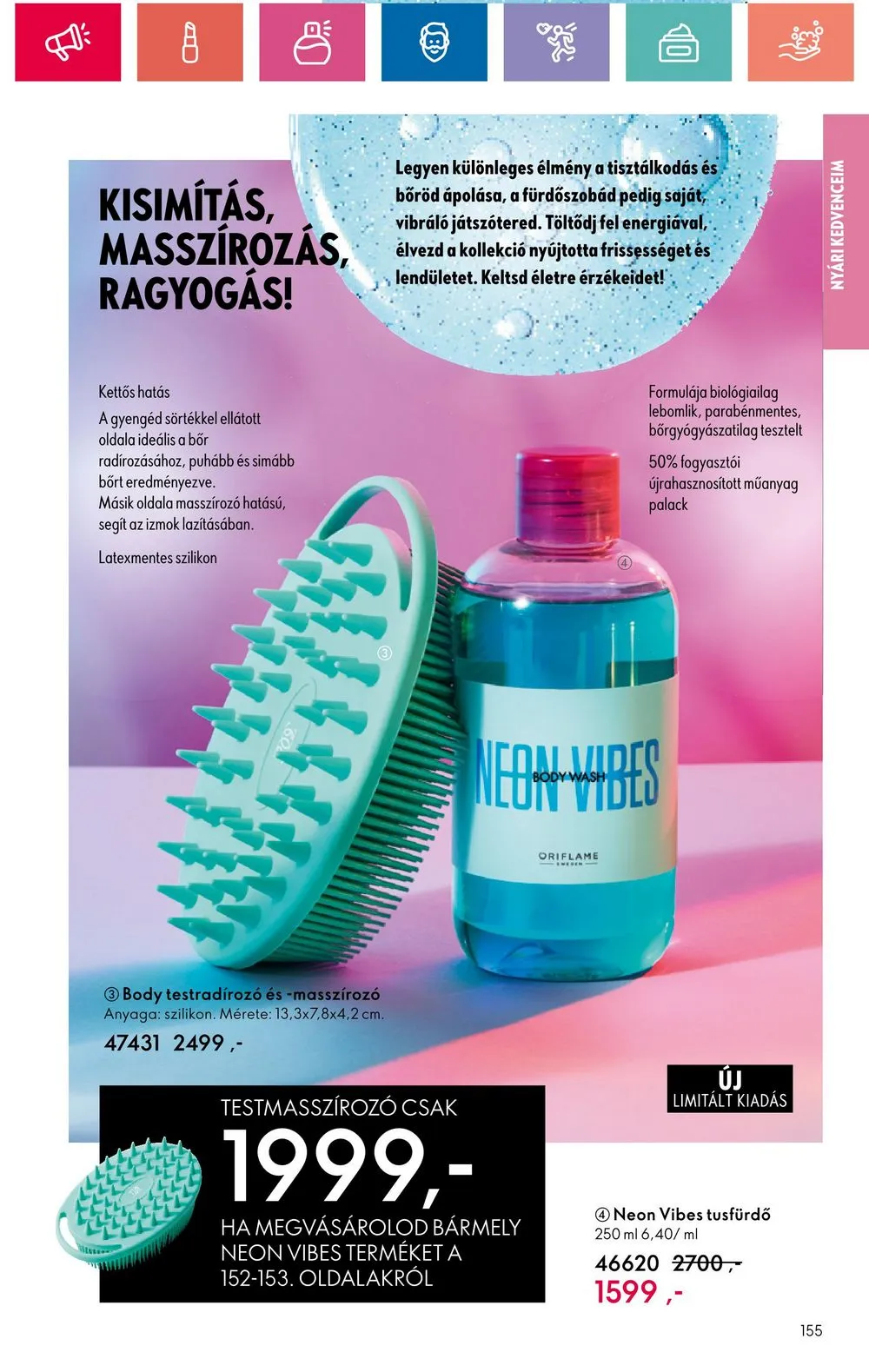 Oriflame akciós újság 06.18–07.08 – 155. oldal