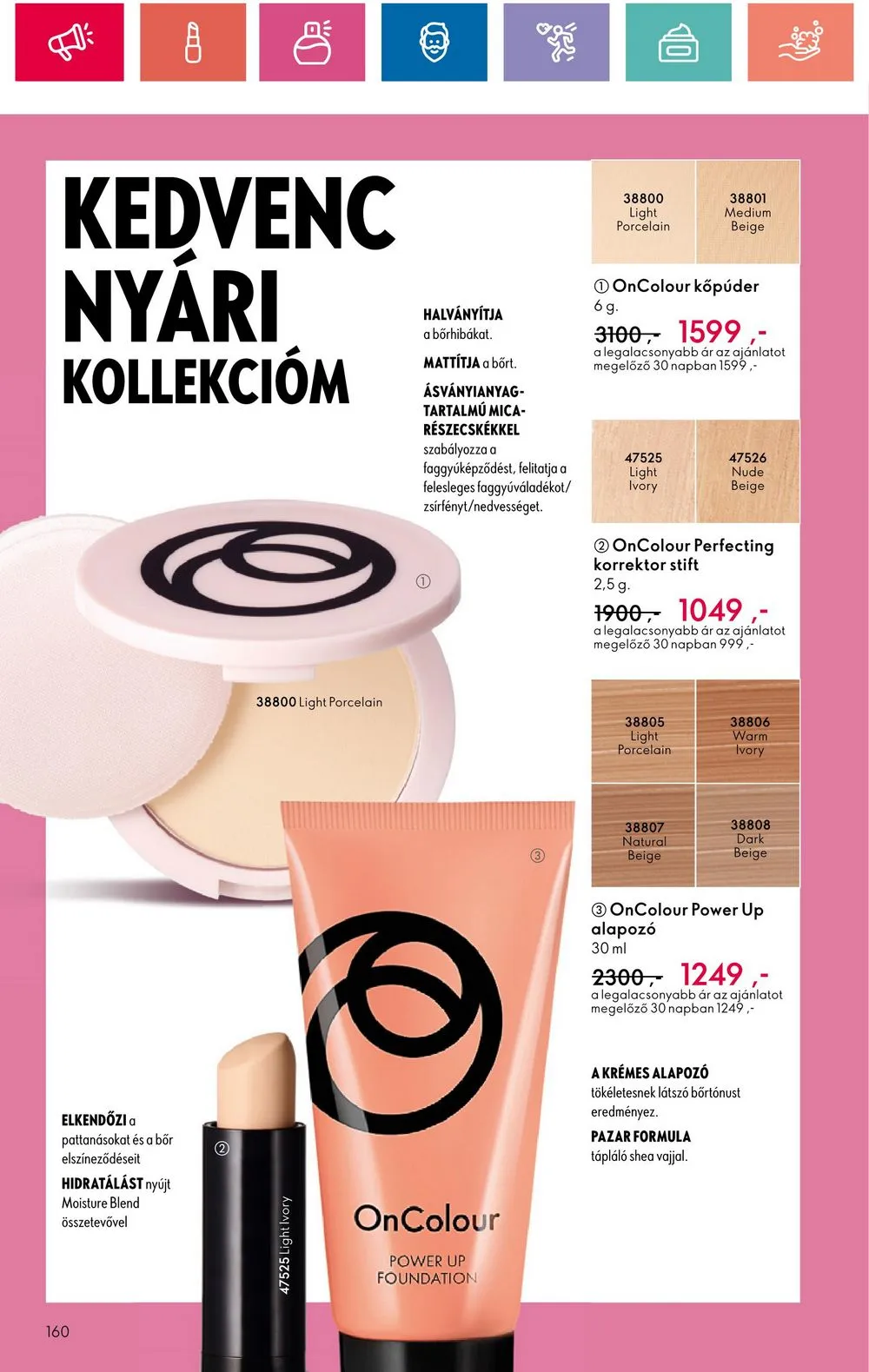 Oriflame akciós újság 06.18–07.08 – 160. oldal