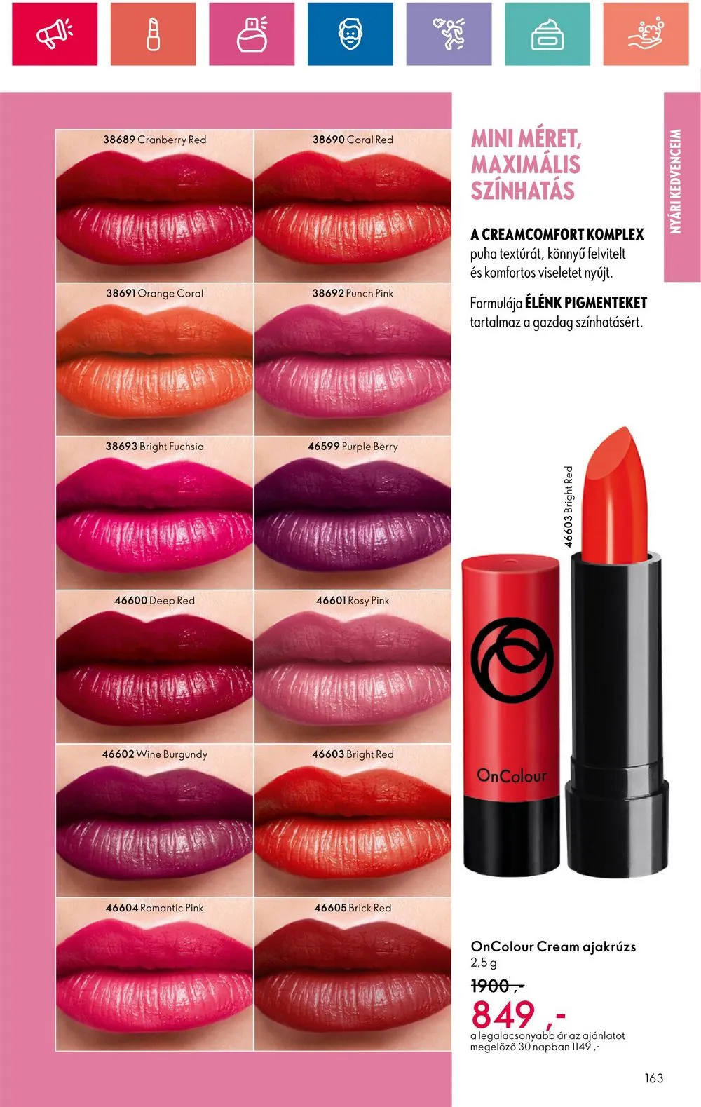 Oriflame akciós újság 06.18–07.08 – 163. oldal