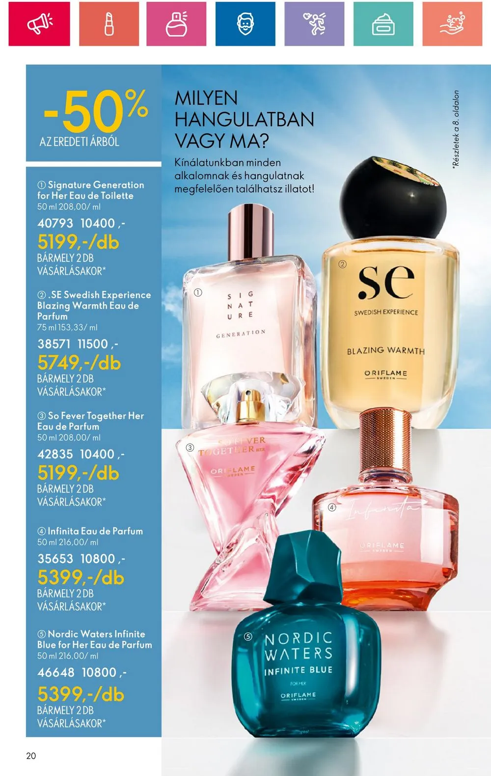 Oriflame akciós újság 06.18–07.08 – 20. oldal