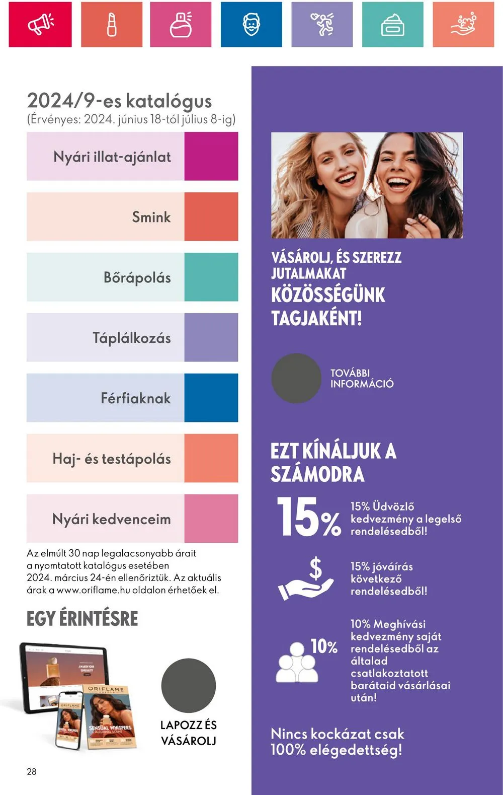Oriflame akciós újság 06.18–07.08 – 28. oldal