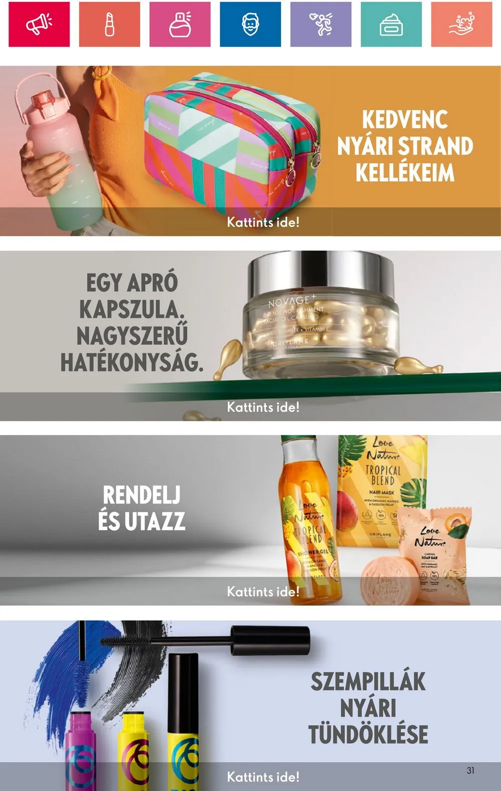 Oriflame akciós újság 06.18–07.08 – 31. oldal