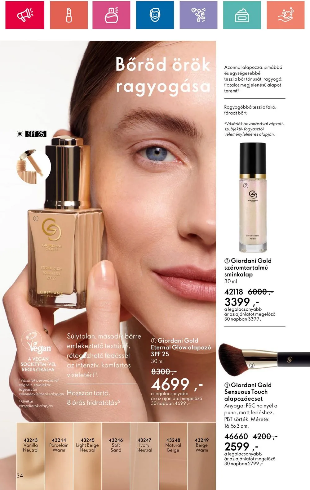 Oriflame akciós újság 06.18–07.08 – 34. oldal