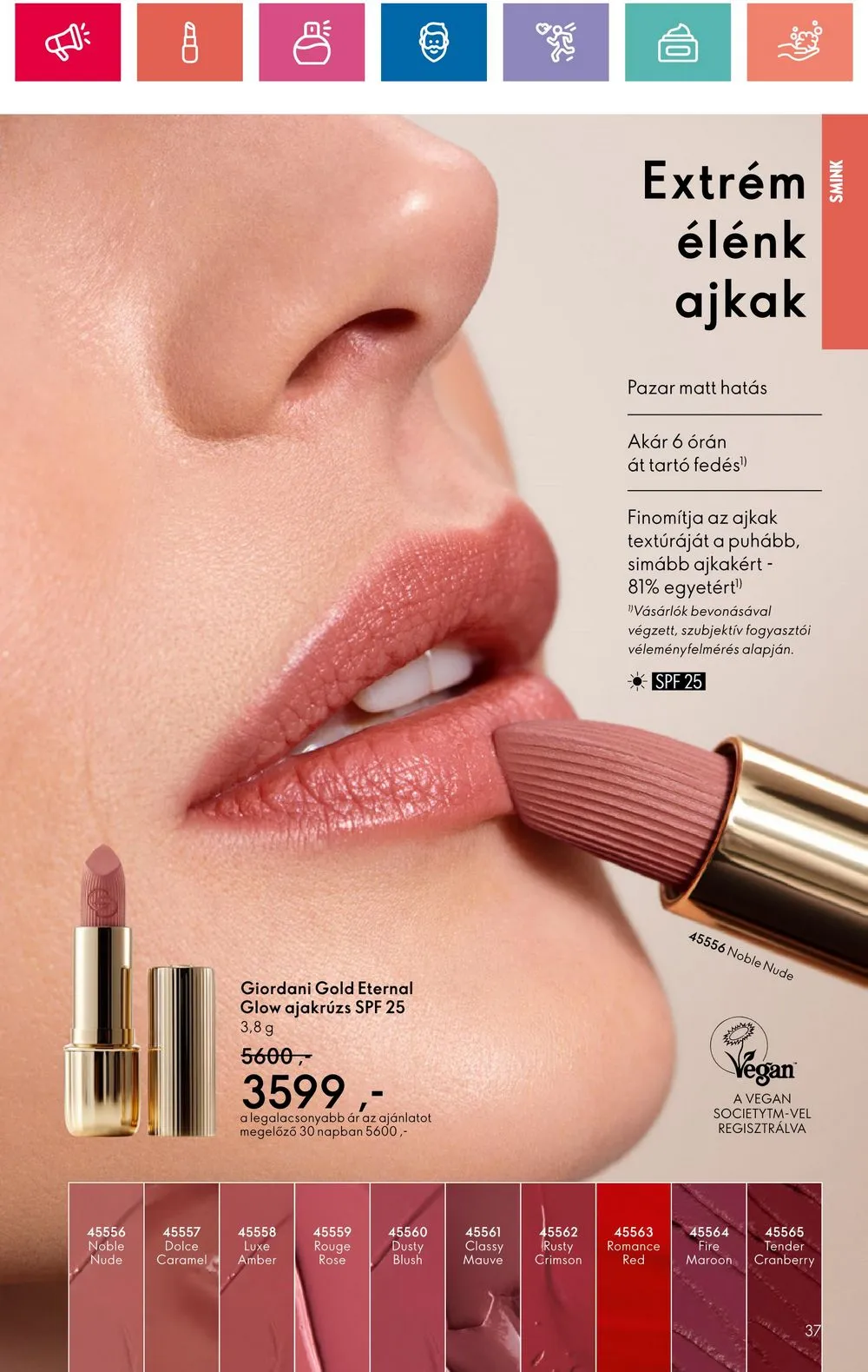 Oriflame akciós újság 06.18–07.08 – 37. oldal