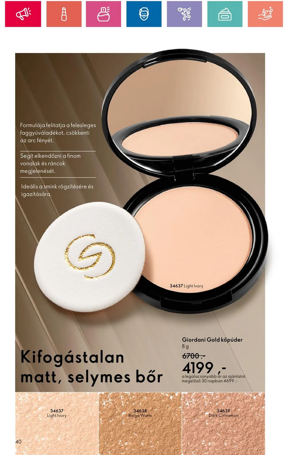 Oriflame akciós újság 06.18–07.08 – 40. oldal