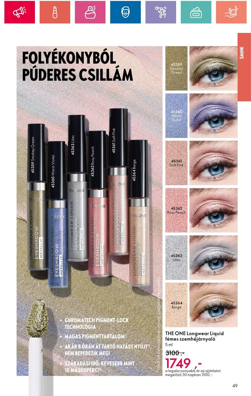 Oriflame akciós újság 06.18–07.08 – 49. oldal