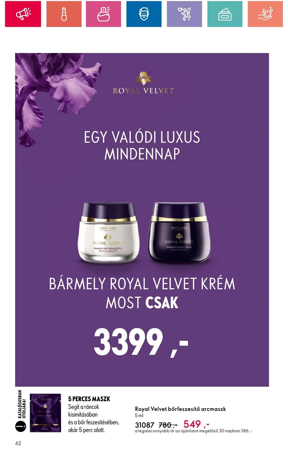 Oriflame akciós újság 06.18–07.08 – 62. oldal