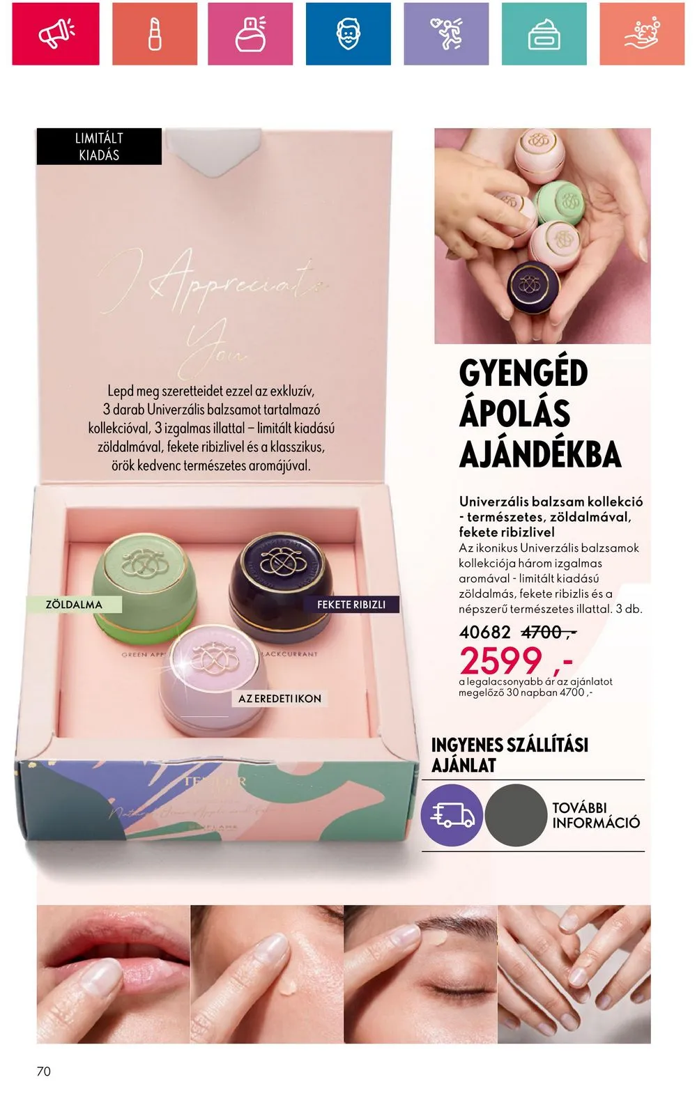Oriflame akciós újság 06.18–07.08 – 70. oldal