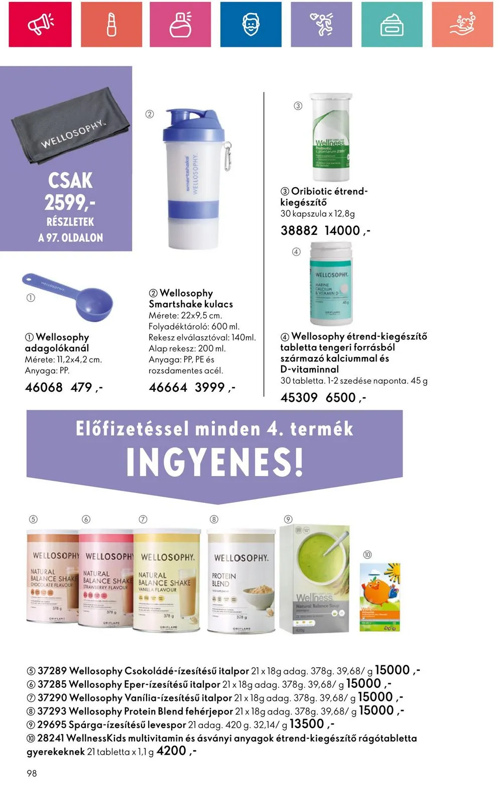 Oriflame akciós újság 06.18–07.08 – 98. oldal