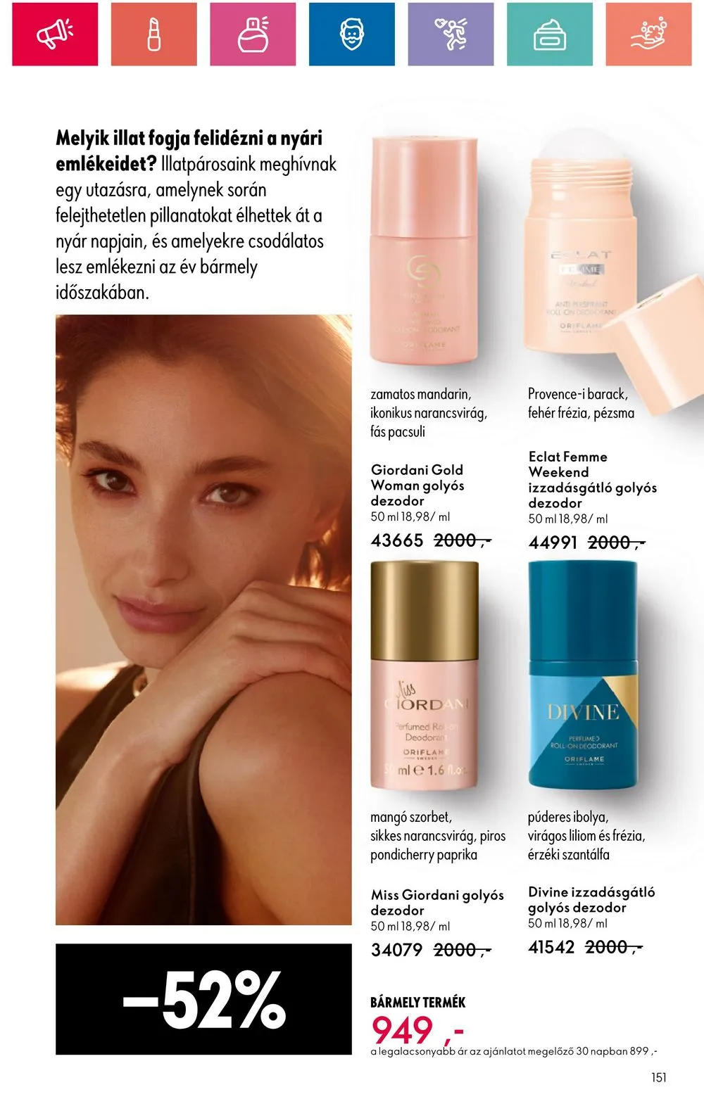 Oriflame akciós újság 07.09–07.29 – 151. oldal