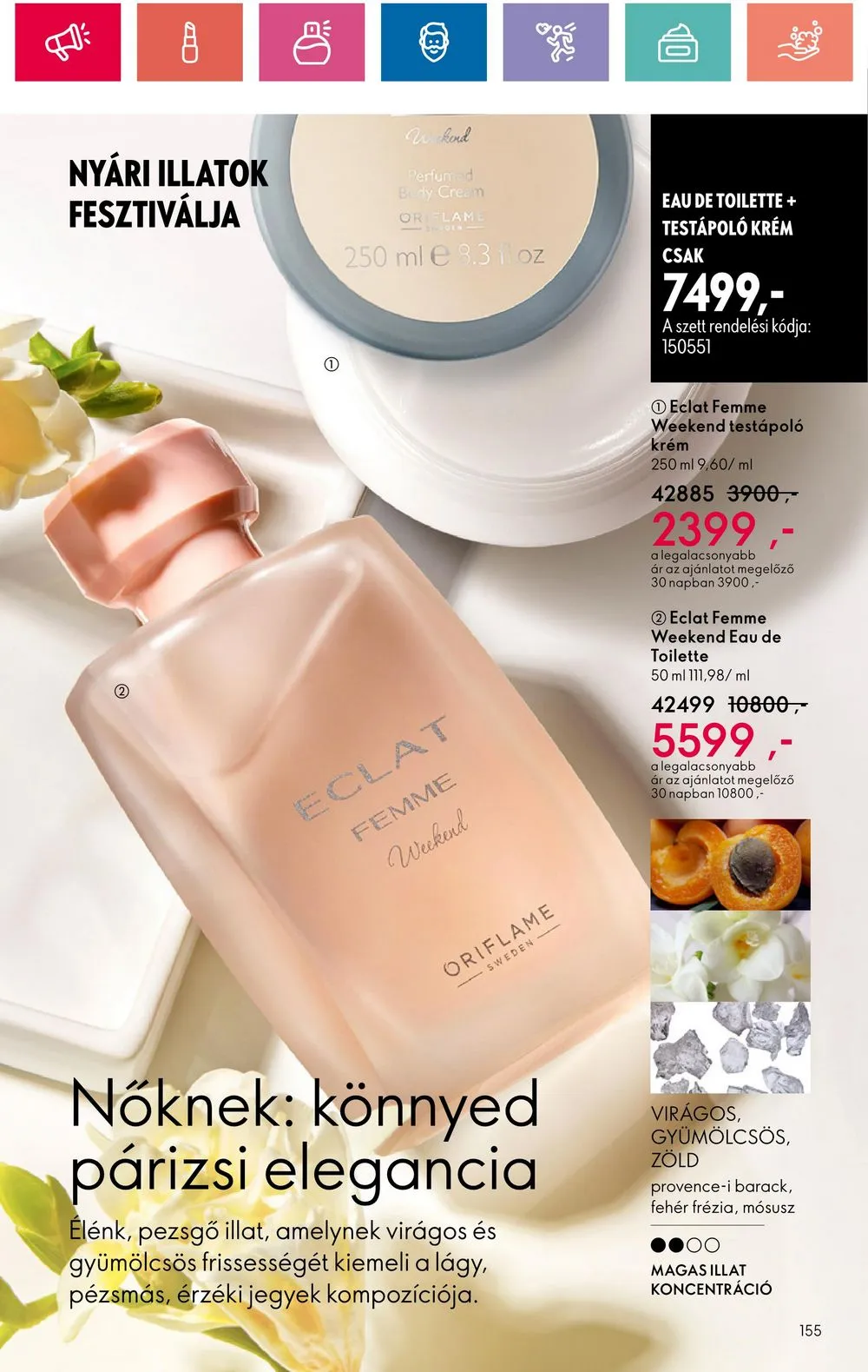 Oriflame akciós újság 07.09–07.29 – 155. oldal