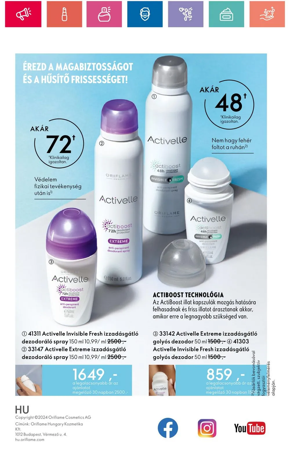 Oriflame akciós újság 07.09–07.29 – 166. oldal