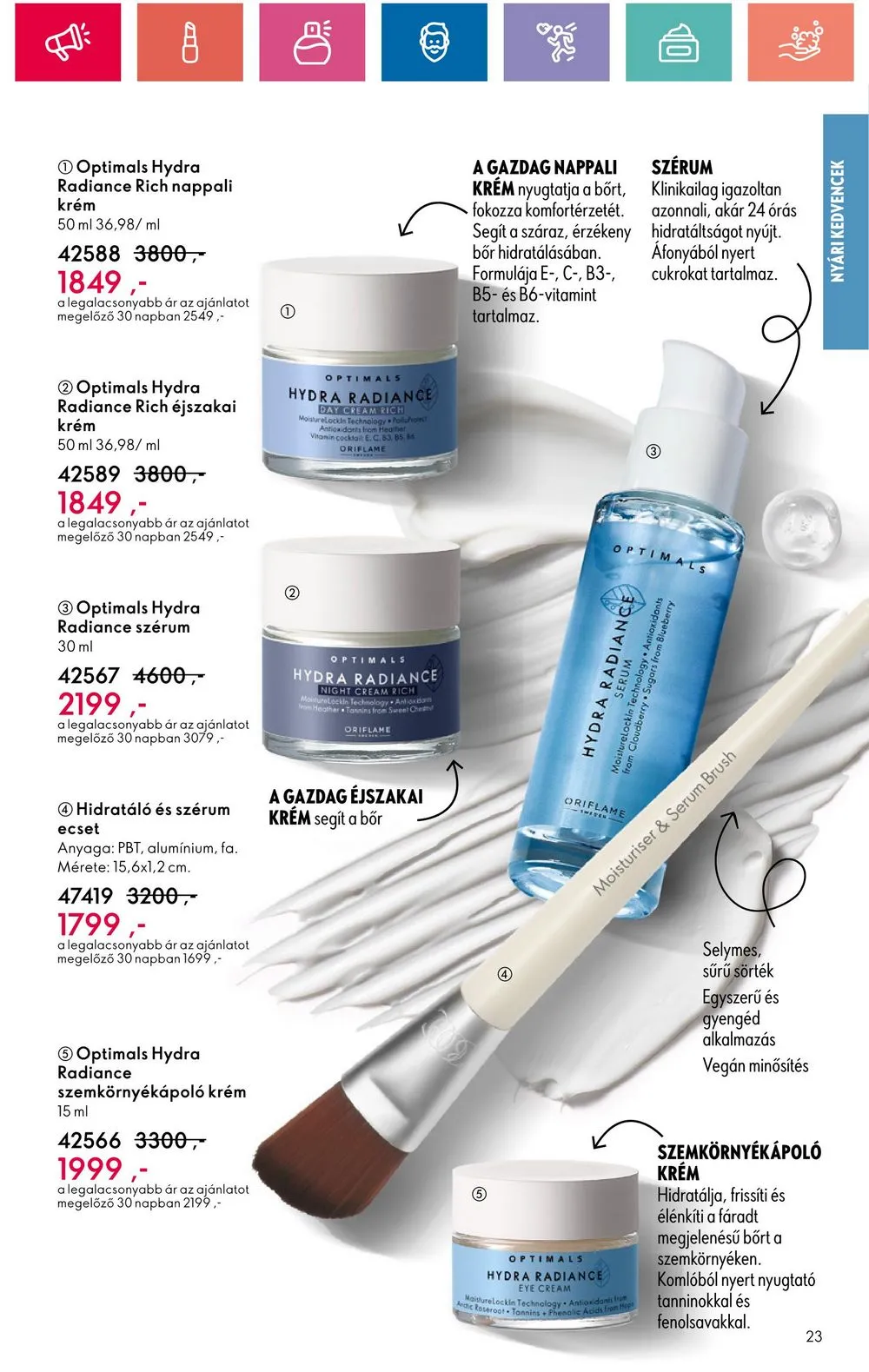 Oriflame akciós újság 07.09–07.29 – 23. oldal
