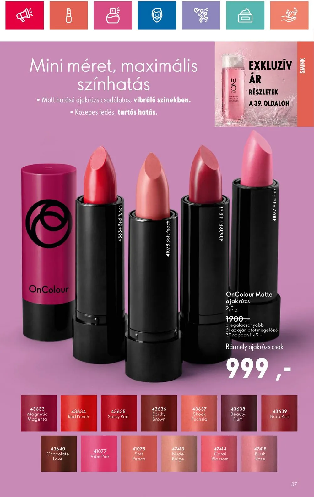 Oriflame akciós újság 07.09–07.29 – 37. oldal
