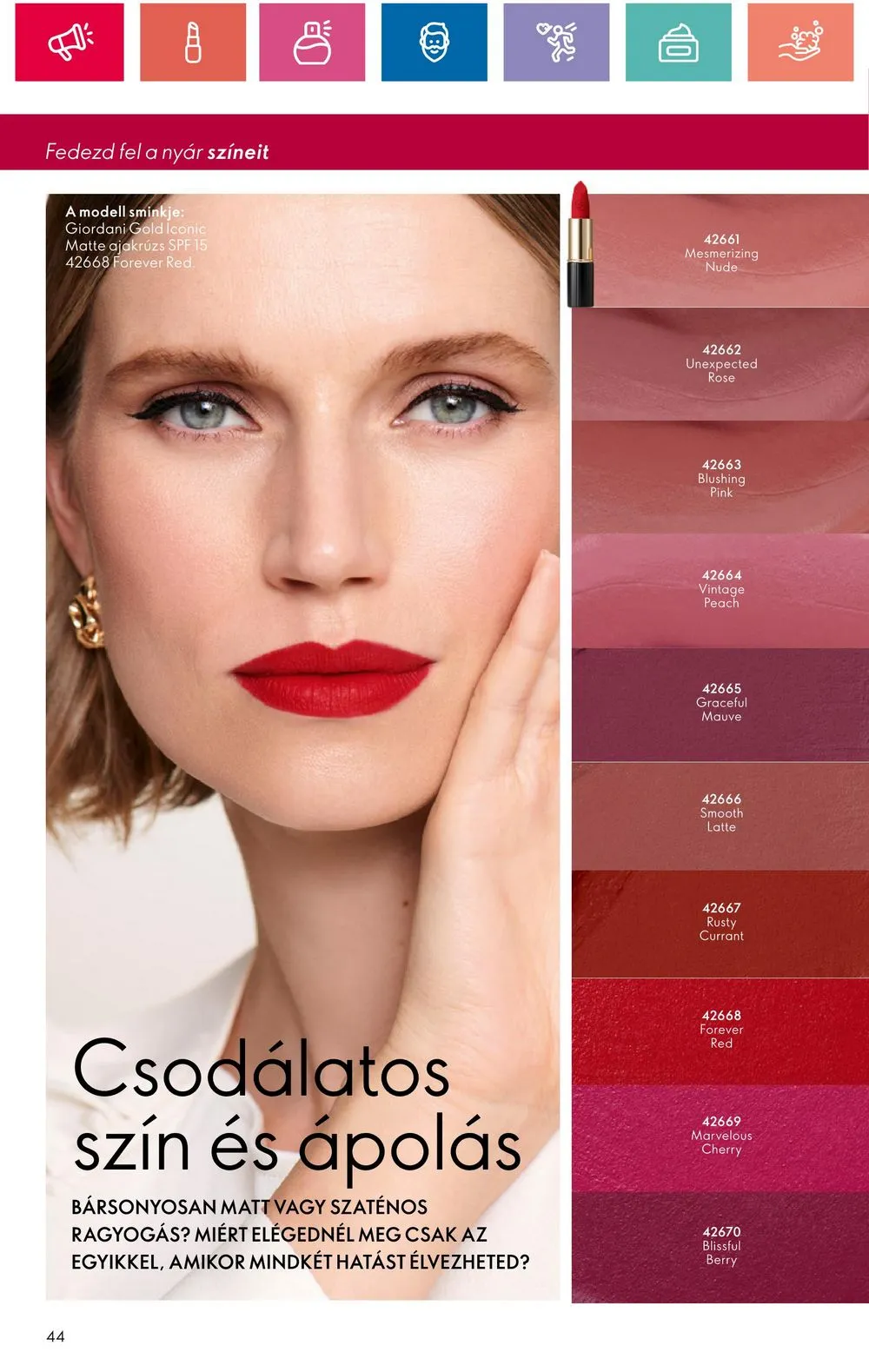 Oriflame akciós újság 07.09–07.29 – 44. oldal