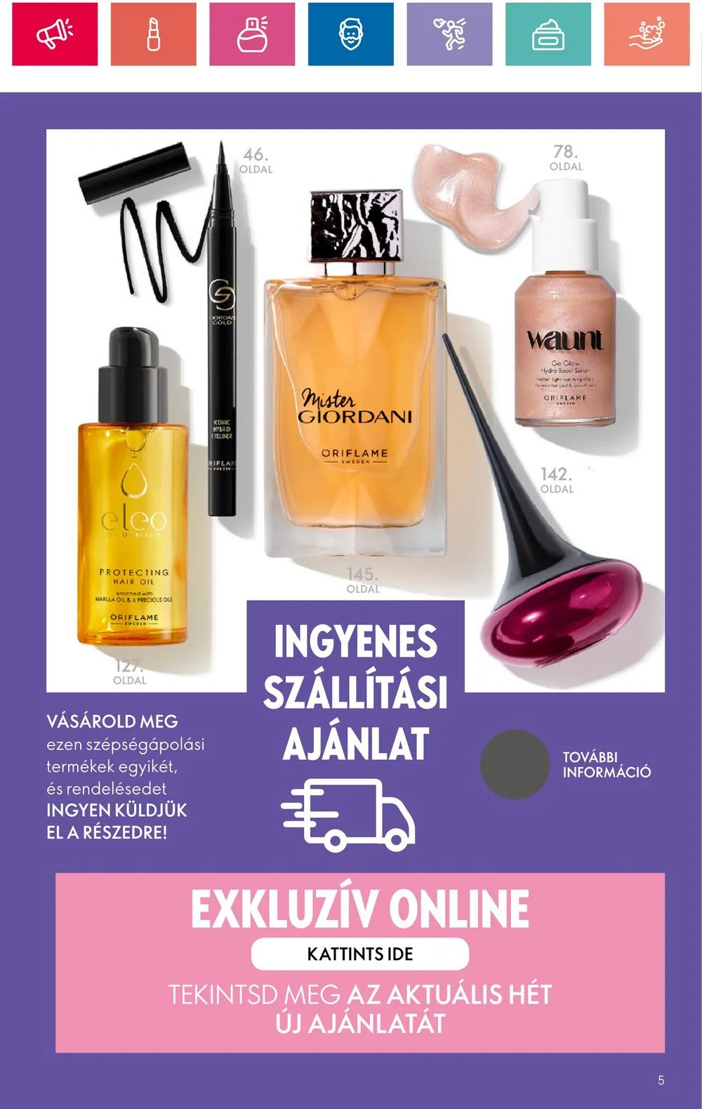 Oriflame akciós újság 07.09–07.29 – 5. oldal