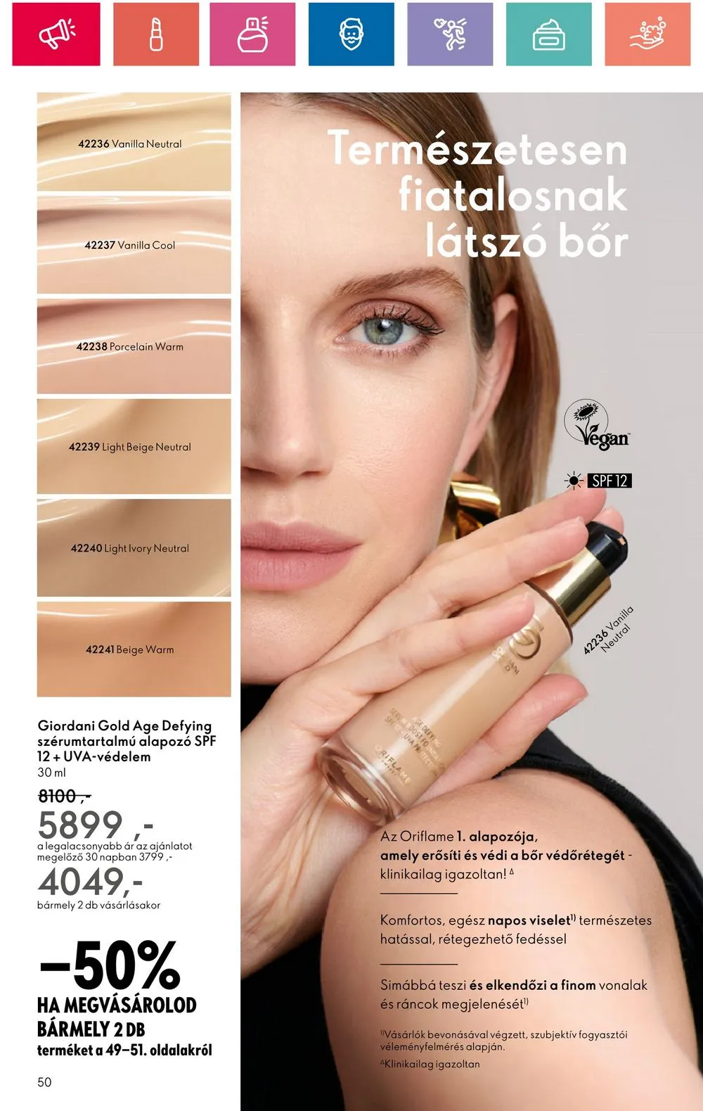 Oriflame akciós újság 07.09–07.29 – 50. oldal