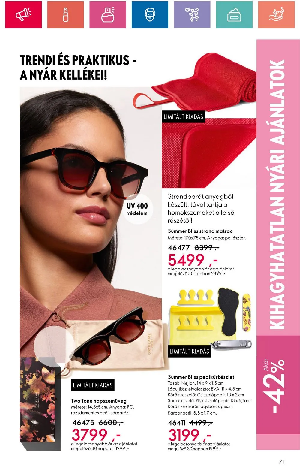 Oriflame akciós újság 07.09–07.29 – 71. oldal