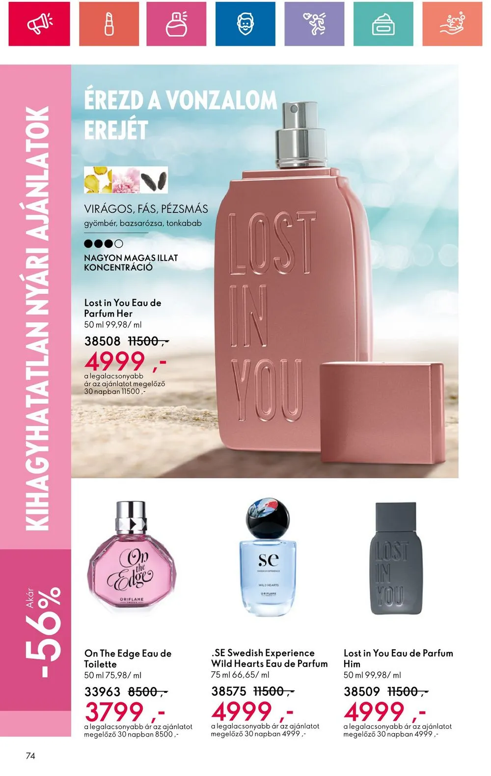 Oriflame akciós újság 07.09–07.29 – 74. oldal