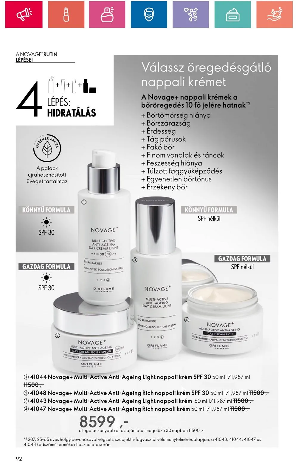 Oriflame akciós újság 07.09–07.29 – 92. oldal