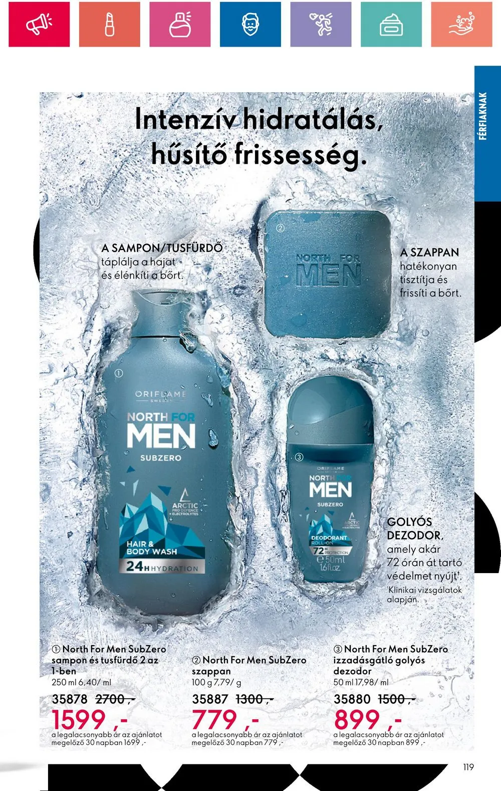 Oriflame akciós újság 07.30–08.19 – 119. oldal