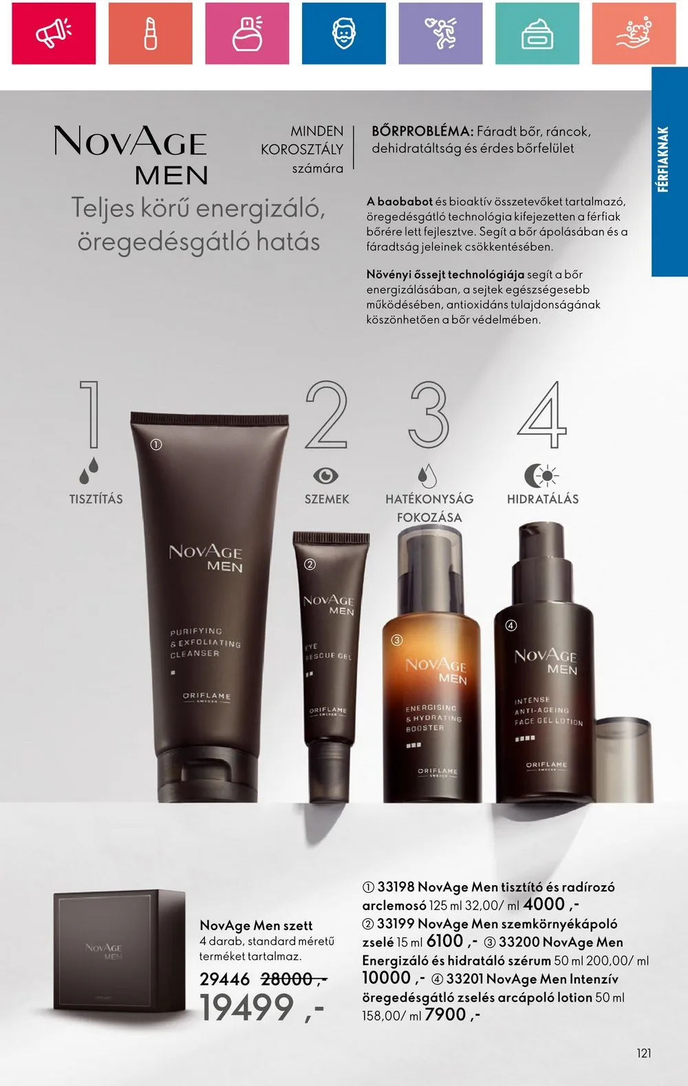 Oriflame akciós újság 07.30–08.19 – 121. oldal