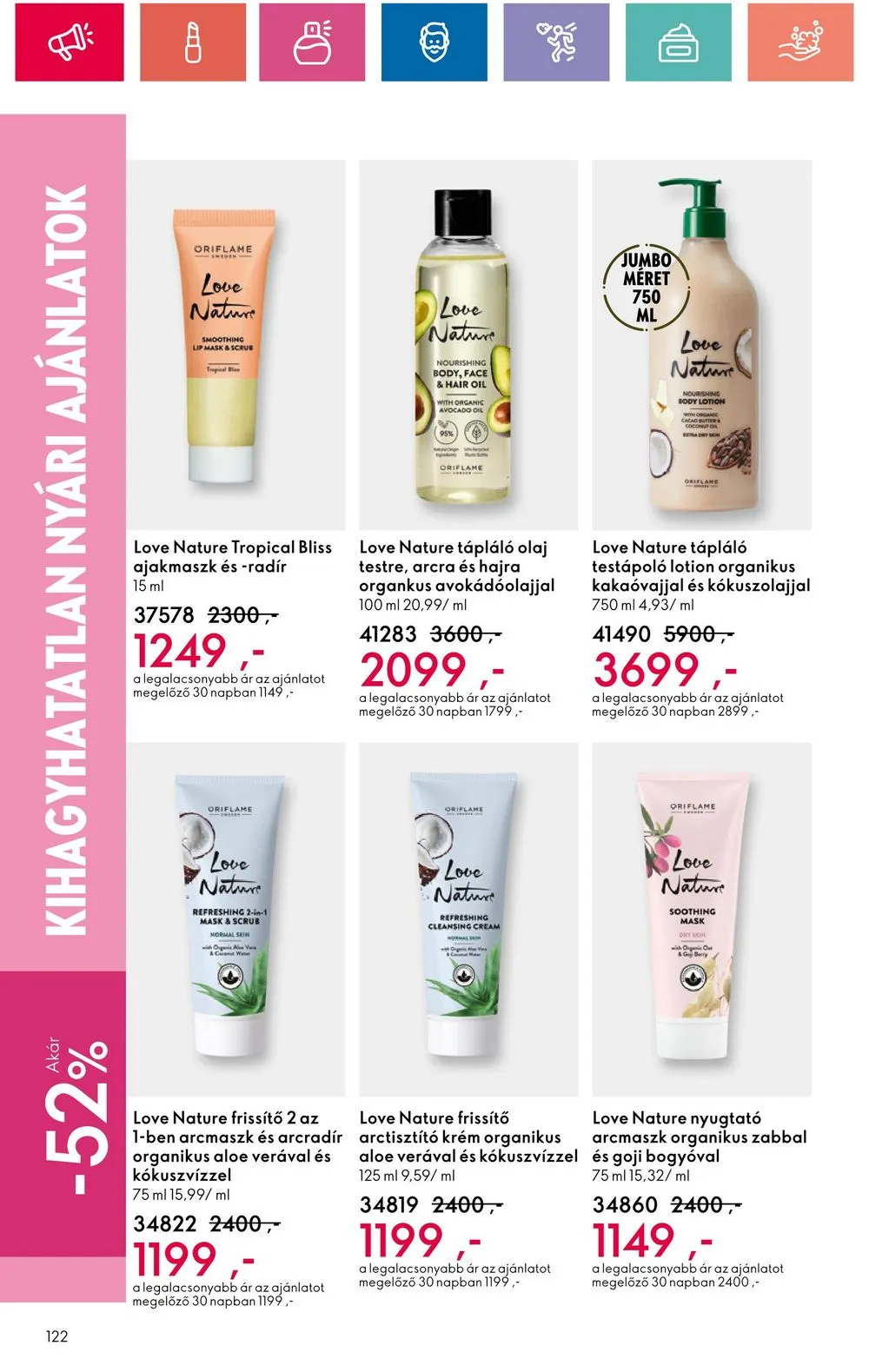 Oriflame akciós újság 07.30–08.19 – 122. oldal