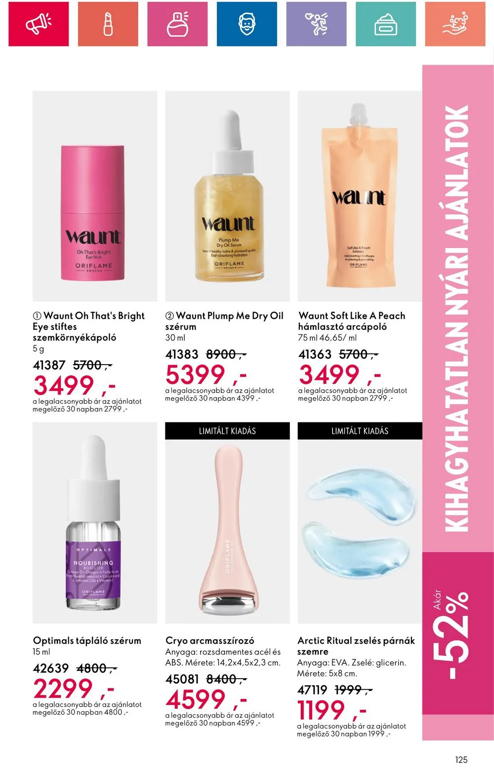 Oriflame akciós újság 07.30–08.19 – 125. oldal