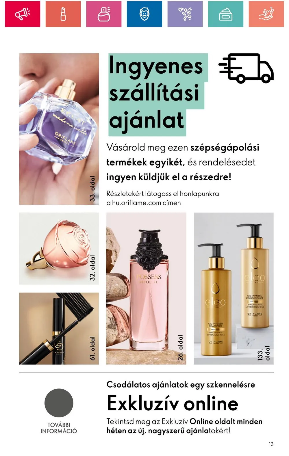 Oriflame akciós újság 07.30–08.19 – 13. oldal