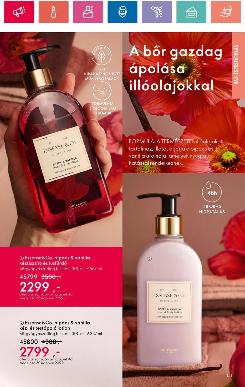 Oriflame akciós újság 07.30–08.19 – 131. oldal