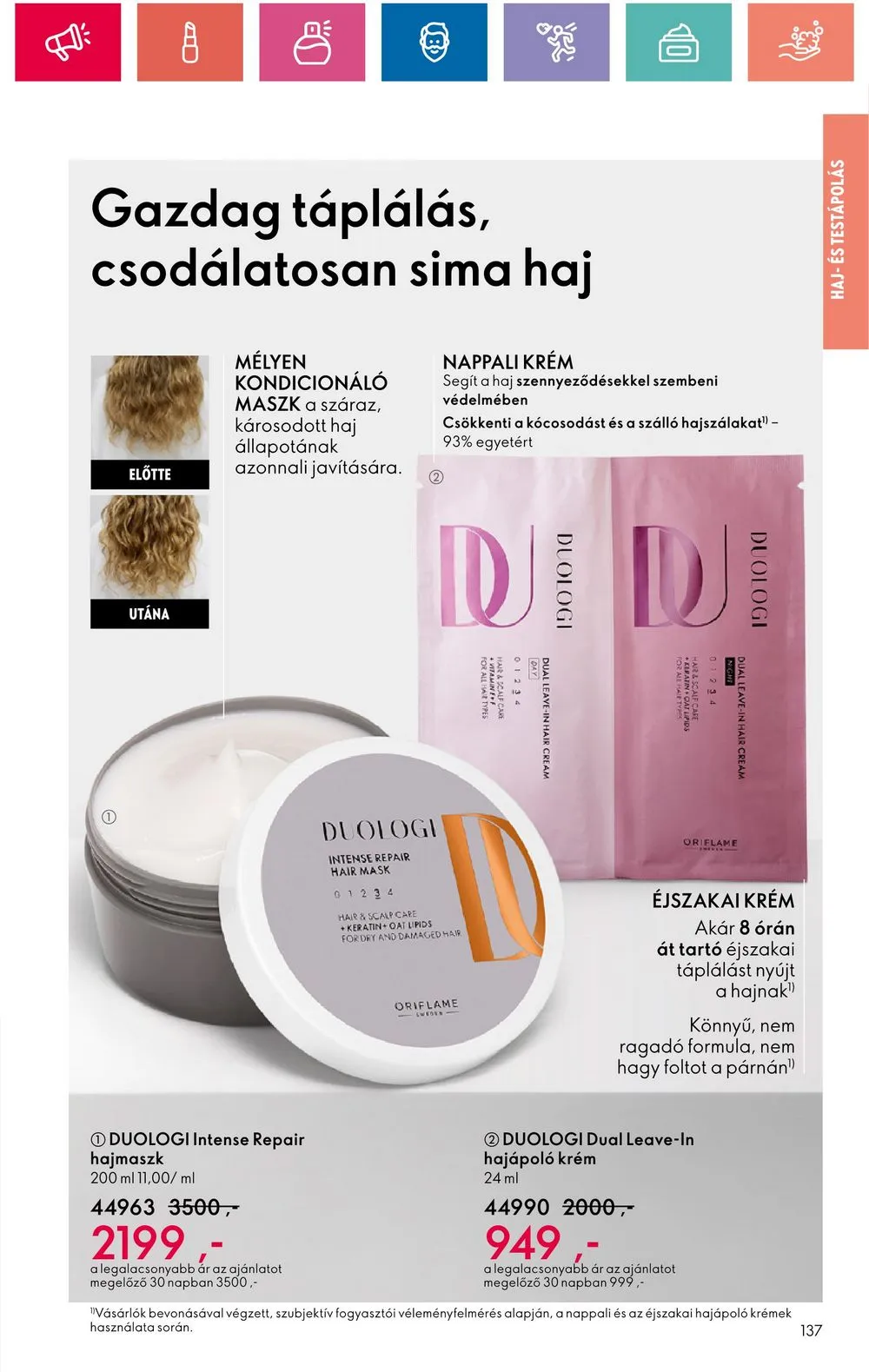Oriflame akciós újság 07.30–08.19 – 137. oldal