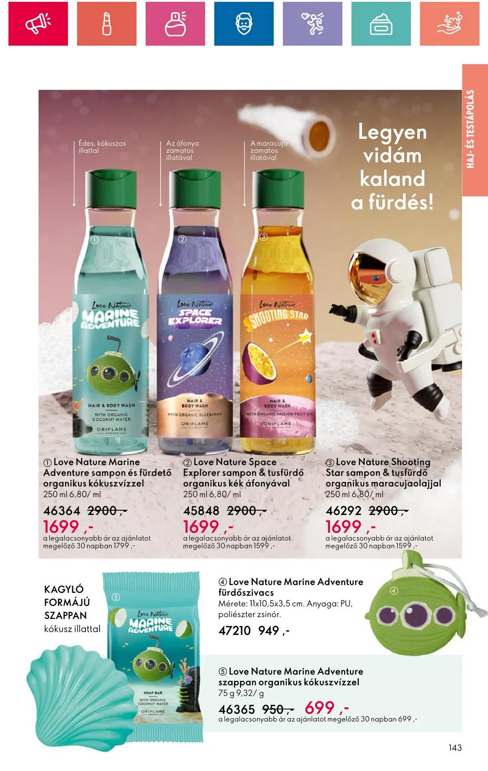 Oriflame akciós újság 07.30–08.19 – 143. oldal