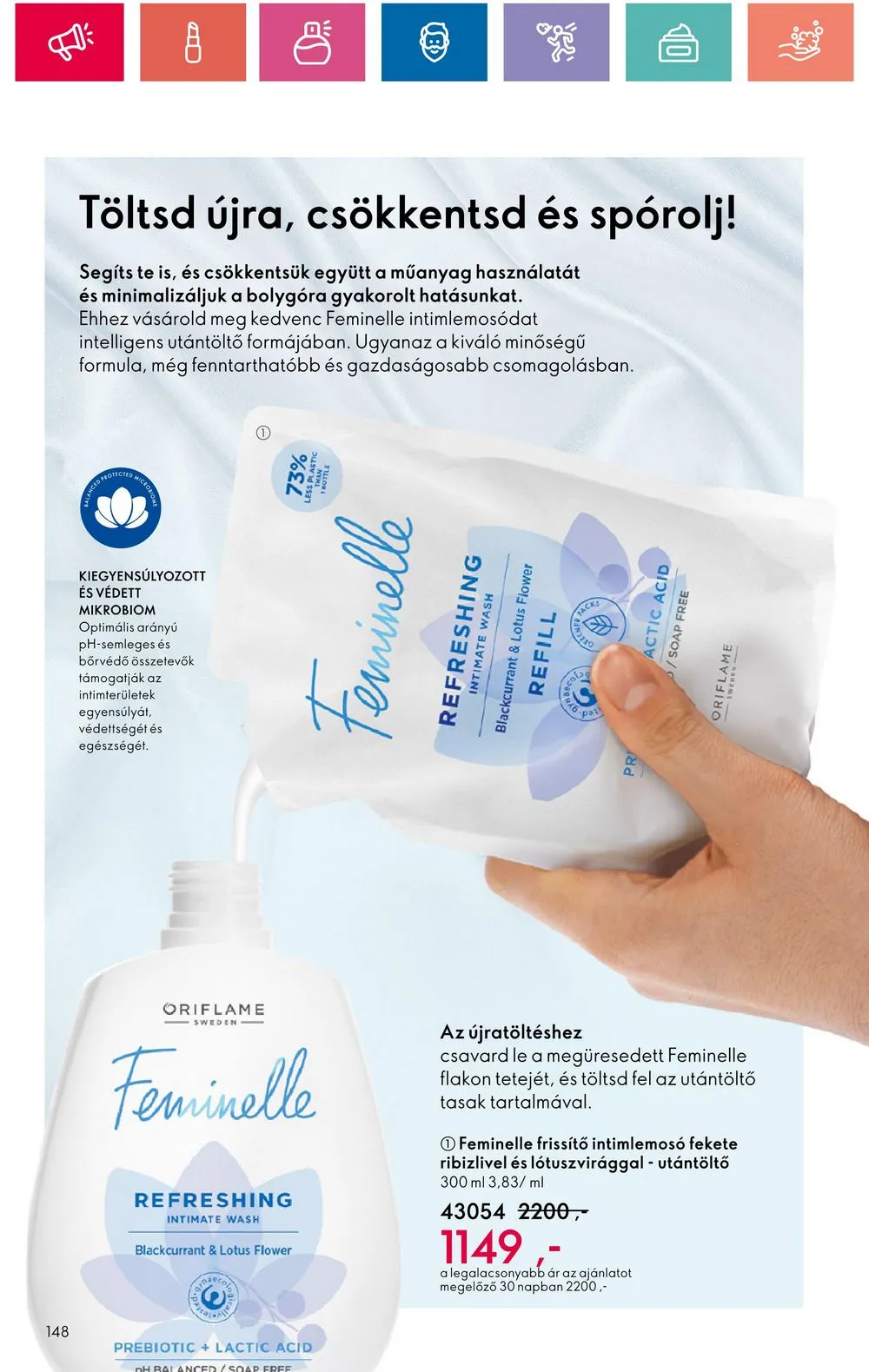Oriflame akciós újság 07.30–08.19 – 148. oldal