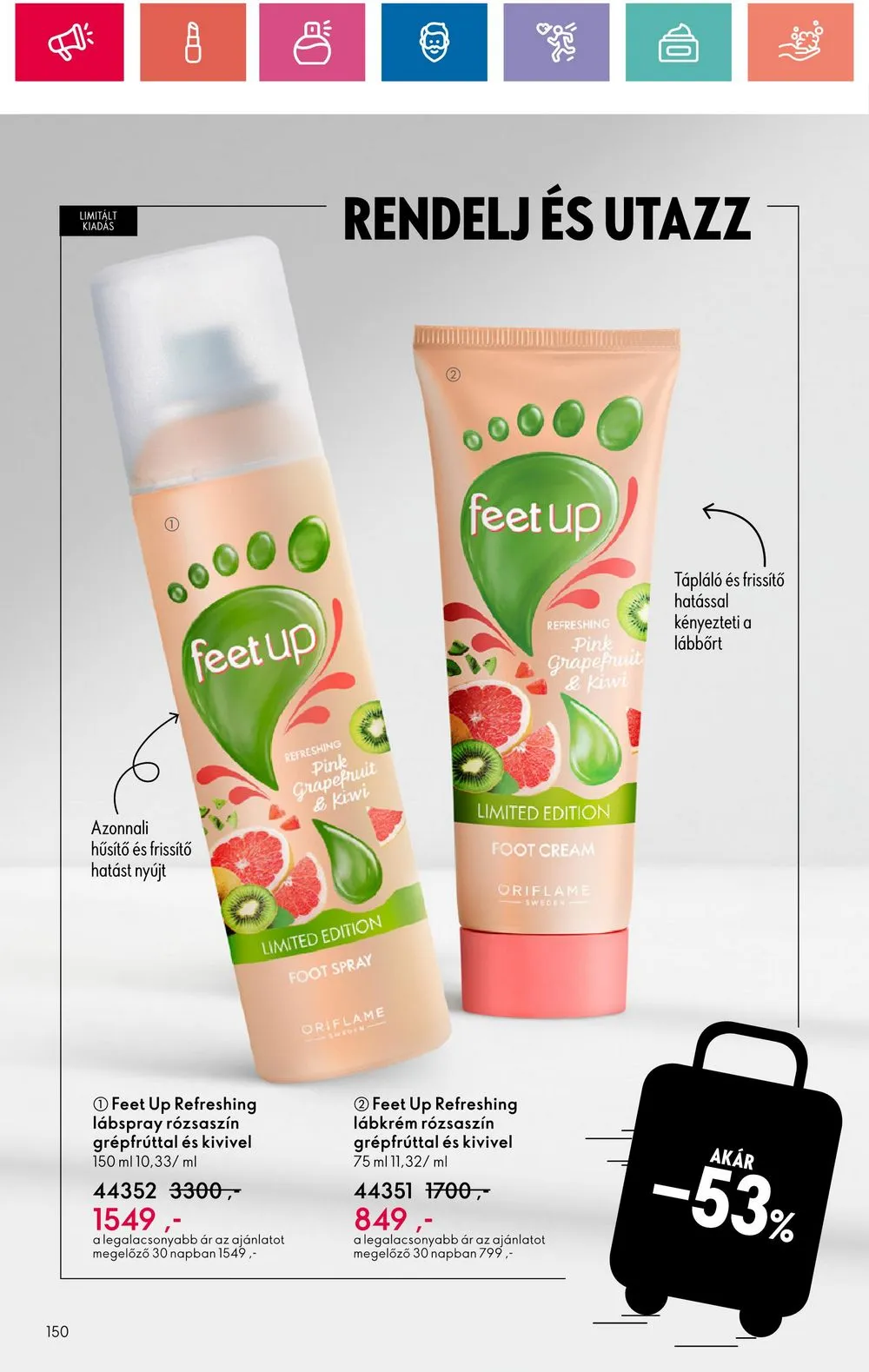 Oriflame akciós újság 07.30–08.19 – 150. oldal