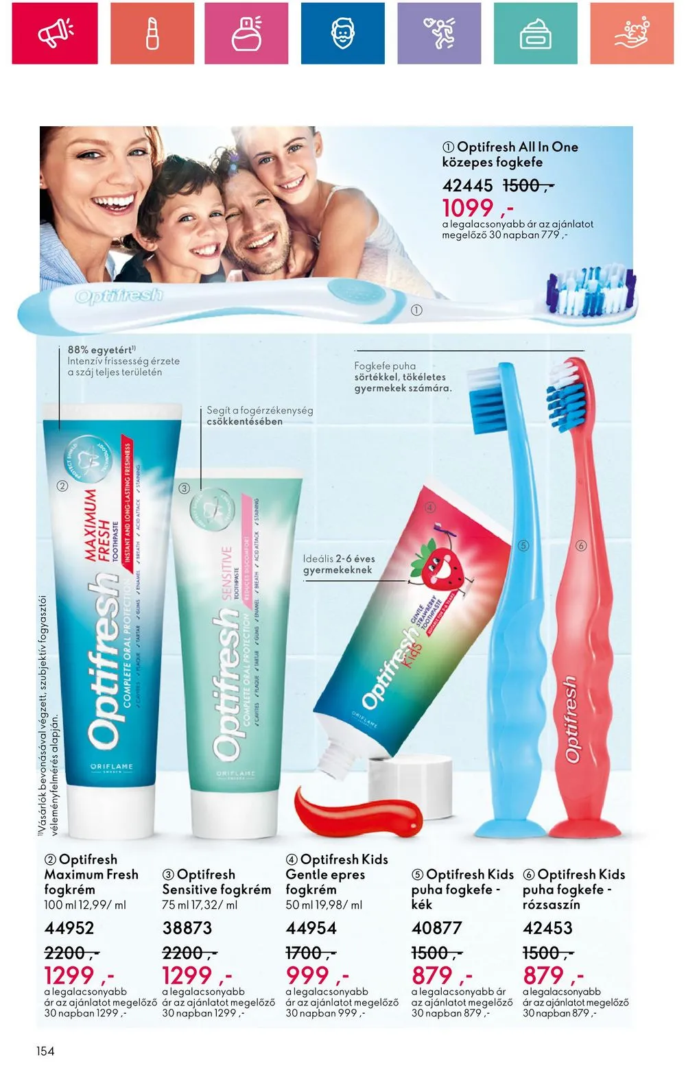 Oriflame akciós újság 07.30–08.19 – 154. oldal